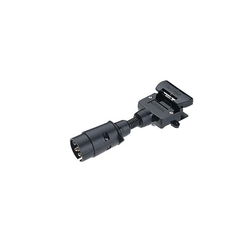 Narva 7 Pin Large Round Socket On Car To Flat Plug Trailer 82235BL