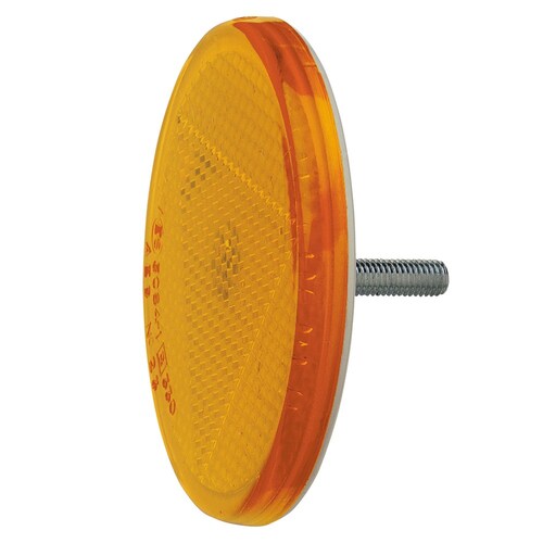 Narva Amber Retro Reflector with Fixing Bolt - 84001BL