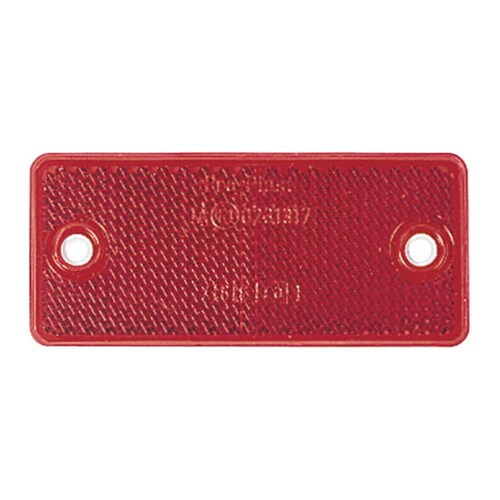 Narva Red Retro Reflector in Plastic Holder with Dual Fixing Holes - 84032BL
