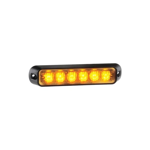 Narva Low Profile High Power 6x1W LED Warning Light Amber - 85206A