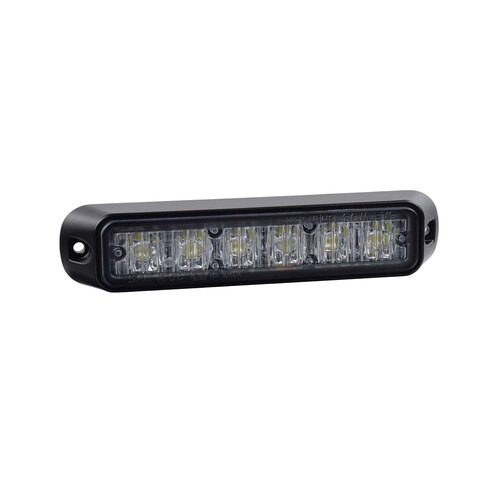 Narva Low Profile High Powered LED Warning Light (White) - 6 x 1 Watt LEDs 85206W