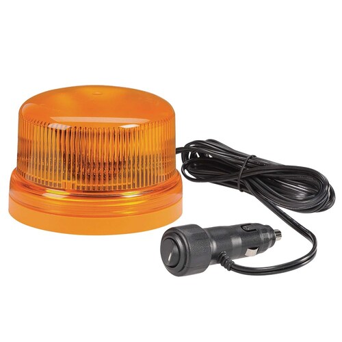 Narva Eurotech Low Profile Led Strobe/Rotator Light (Amber) With 6 Selectable Flash Patterns 85259A