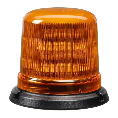 Narva Eurotech Led Strobe/Rotator Light (Amber) With 6 Selectable Flash Patterns And Flange Base 85260A