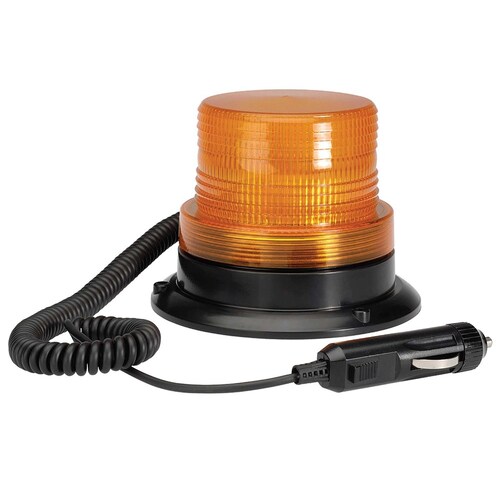 Narva 12-80V LED Quad Flash Strobe Light (Amber) With Magnetic Base 85369A