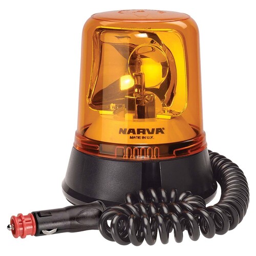 Narva Optimax Rotating Beacon Amber Magnetic Base 12/24 Volt - 85658A