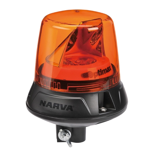 Narva 10-33V Optimax LED Rotating Beacon Pole Mount (Amber) 85664A