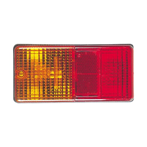 Narva Rear Stop/tail/indicator Lamp W/ Licence Plate Option & In-build Retro Reflector 167x82mm (1 Lamp) 86470BL