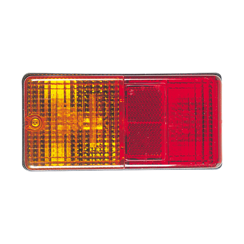 Narva Rear Stop/Tail, Direction Indicator Lamp with Licence Plate Option and In-Built Retro Reflector 86470BL