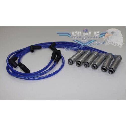 Eagle Blue 8mm Ignition Leads With Heat Shields 86599HD-2
