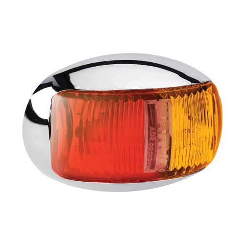 Narva 9ÔÇô33 Volt Model 16 L.E.D Side Marker Lamp Red/Amber 91605C