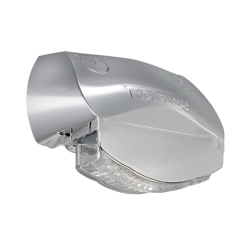 Narva 9-33 Volt Model 16 3 LED Licence Plate Lamp Chrome Housing and 0.5M Cable 91664
