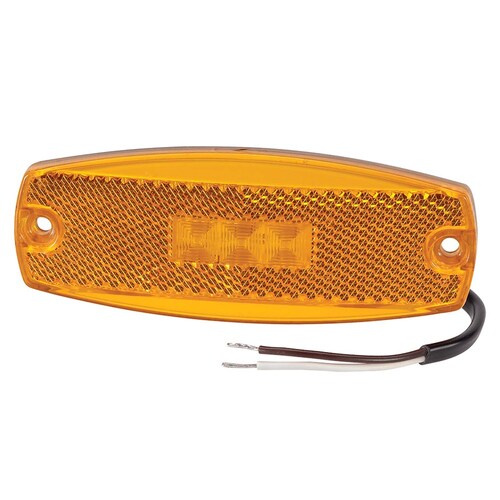 Narva 9–33 Volt Model 17 L.E.D Side Marker Or External Cabin Marker Lamp Amber 91700BL