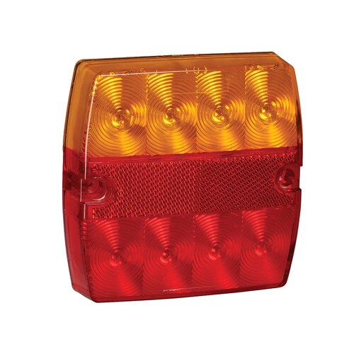Narva 9-33V Model 34 LED Slimline Rear Combination Lamp with Licence Plate Lamp and 0.5M Cable - 93436BL