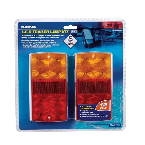 Narva 12 Volt LED Slimline Trailer Lamp Twin Pack - 93630BL2