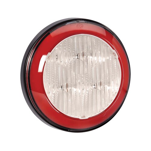Narva 9ÔÇô33 Volt Model 43 LED Rear Direction Indicator Lamp Amber with Red LED Tail Ring - 94310