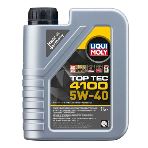 Liqui Moly Top Tec 4100 5W-40 Engine Oil - 1 Litre (9510)