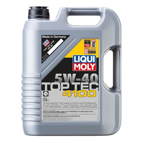 Liqui Moly Top Tec 4100 Engine Oil 5l 5w40 9511