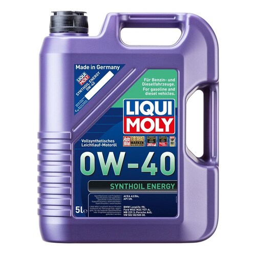 Liqui Moly Synthoil Energy 0W-40 5L Engine Oil - Part No. 9515