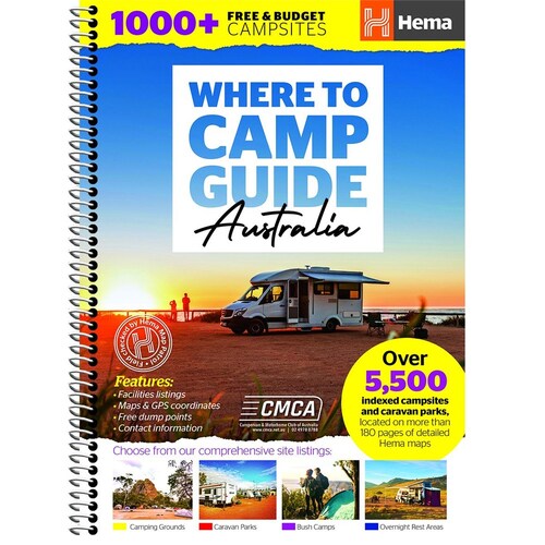 Hema Maps Where To Camp Guide 9781925625936