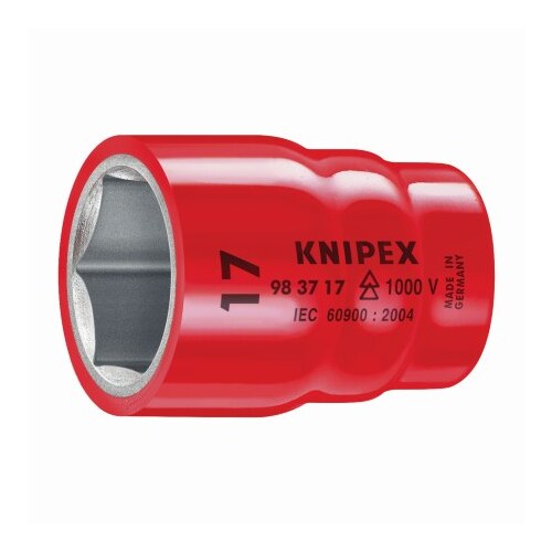 Knipex 1000v 3/8" Dr Hex Socket 17mm 983717
