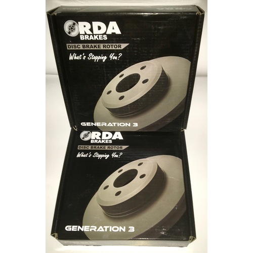 Front RDA Brake Disc Rotors (Pair) RDA425 thumbnail