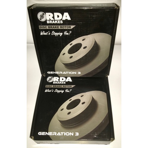 Front RDA Brake Disc Rotors (Pair) RDA7980