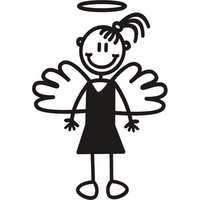 Genuine My Family Sticker - Angel Girl