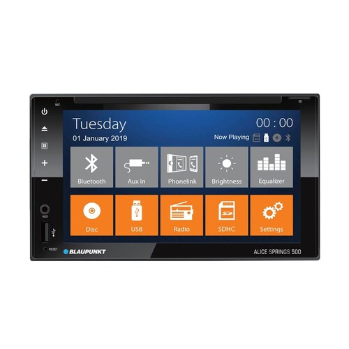Blaupunkt 6.2 Inch Bluetooth Cd/Dvd Double Din Stereo Head Unit With Usb Input ALICESPRINGS500