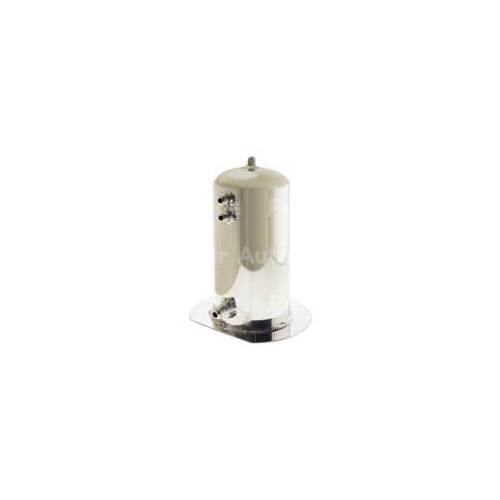 RACEWORKS 2.5L Surge Tank AN-8 Dual Outlet Polished Black ALY-005BK