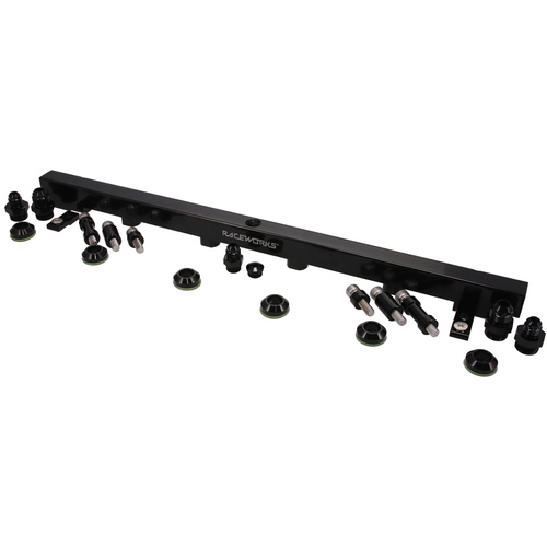 Raceworks Black Fuel Rail ALY-029BK