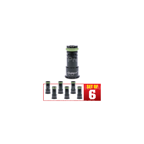 Raceworks 6pk Injector Extension Short-> Full Length 14mm-14mm ALY-050BK-6