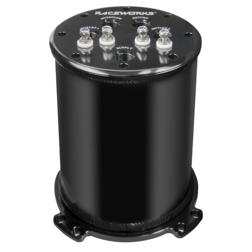 Raceworks Raceworks 2.8l Surge Tank Suits Single/twin 39mm-40mm Intank Pumps ALY-083BK