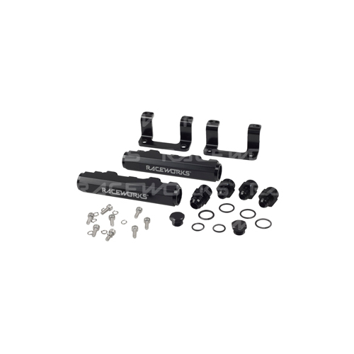 Raceworks Black Fuel Rail Kit ALY-122BK