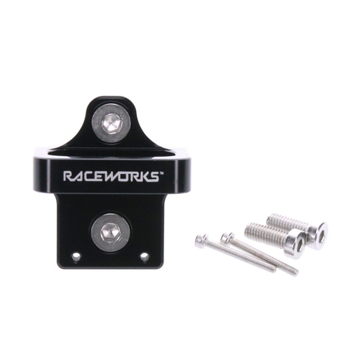 Raceworks 3port Solenoid Black Billet Mount ALY-163BK