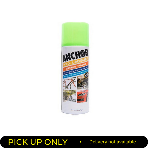 Anchor Lacquer Spray Paint Fluorescent Green  300g Aerosol  45654