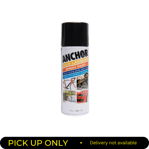 Anchor Lacquer Spray Paint Gloss Black  300g Aerosol  ANC-47830 47830