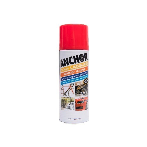Anchor Lacquer Spray Paint Red  300g Aerosol 47833