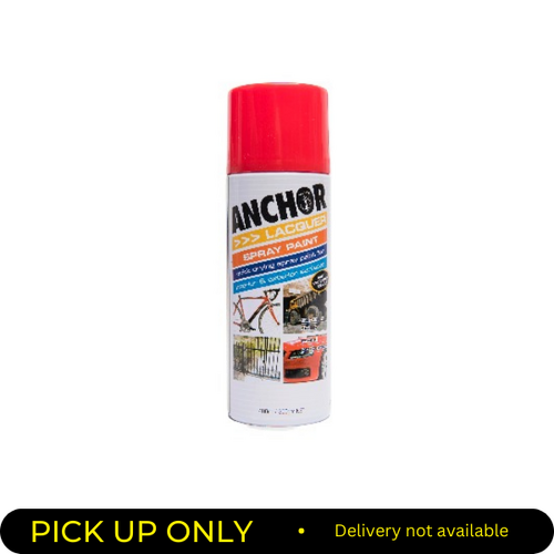 Anchor Lacquer Spray Paint Red  300g Aerosol 47833