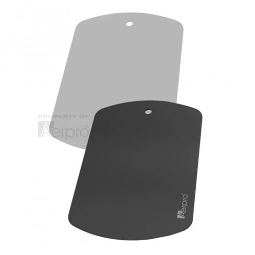 Aerpro Magmate Pro Self-Adhesive Black Silver Magnetic Plate Pack APMPPL2