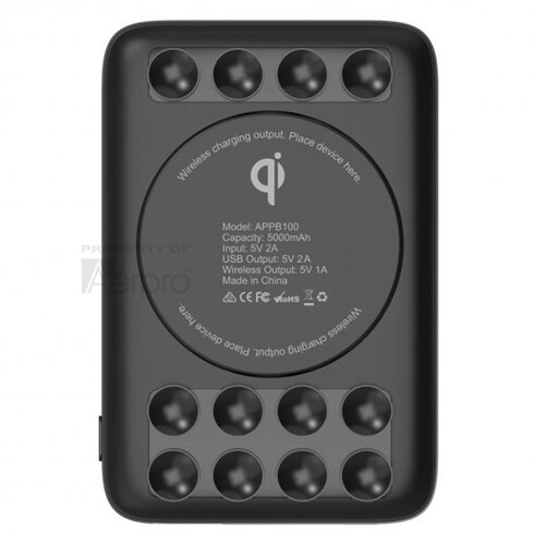 Aerpro Wireless Charging Power Bank - 5000Mah APPB100