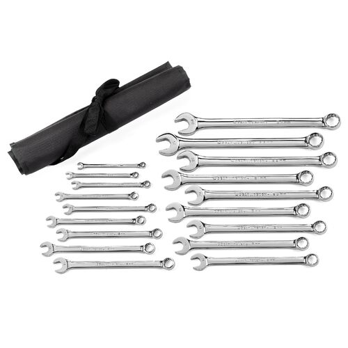 GEARWRENCH  18 Pc. 12 Point Long Pattern Combination Metric Wrench Set    81920 81920