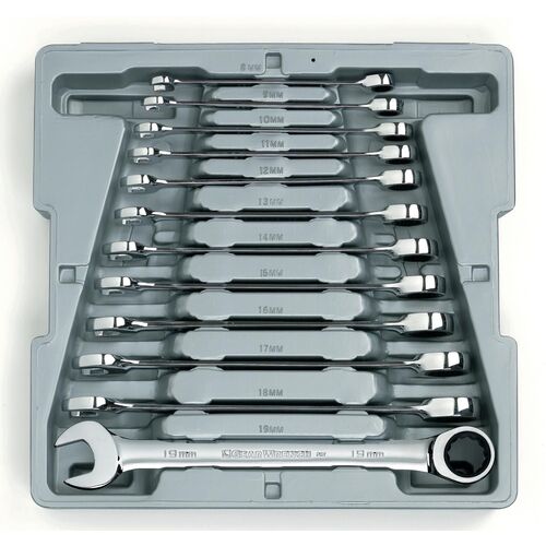 GEARWRENCH 12 Pc. 12 Point Ratcheting Combination Metric Wrench Set 9412 9412