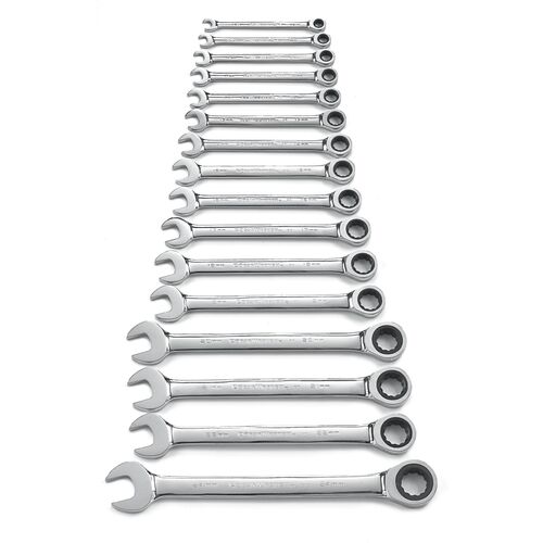 GEARWRENCH  16 Pc. 12 Point Ratcheting Combination Metric Wrench Set    9416 9416 thumbnail