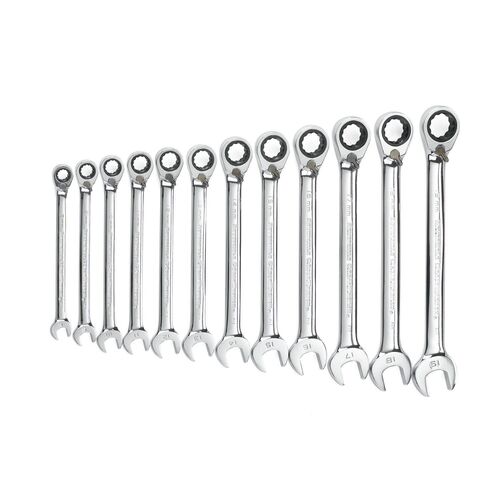 GEARWRENCH 12 Pc. 12 Point Reversible Ratcheting Combination Metric Wrench Set 9620N 9620N