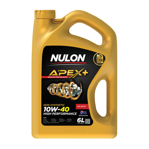 Nulon Apex+ 10w40 Semi-Synthetic Engine Oil 6L APX10W40-6