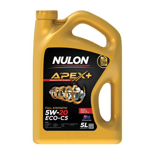 Nulon Apex+ 5w20 Full Synthetic Engine Oil Eco-C5 5L APX5W20C5-5