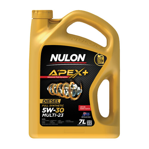 Nulon Apex+ 5W30 Diesel Full Synthetic Engine Oil 7L APX5W30C23-7