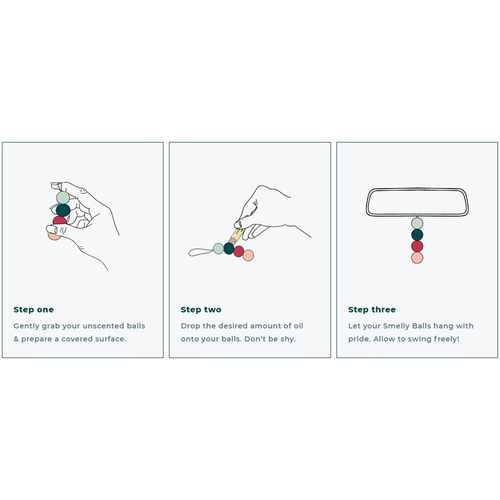 Smelly Balls Cove Coastal Drift Fragrance Reusable Air Freshener Starter Set ARSBSCVCD