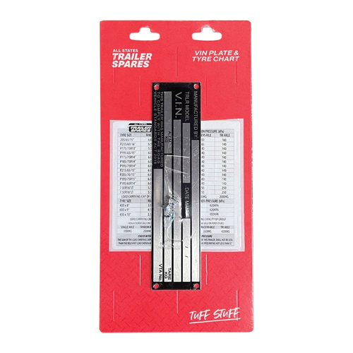 All State VIN Plate And Tyre Chart R1111