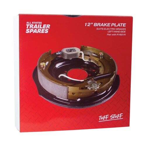 All States Trailer Spares 12" Electric Drum Brake Backing Plate - Left Hand Side R1601L